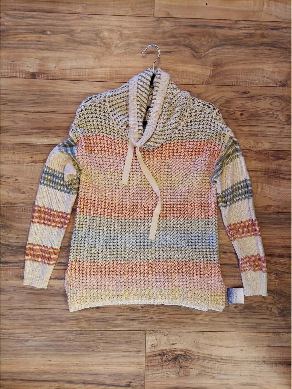 Small Tribal Brand Sweater Pastels Multi Colored